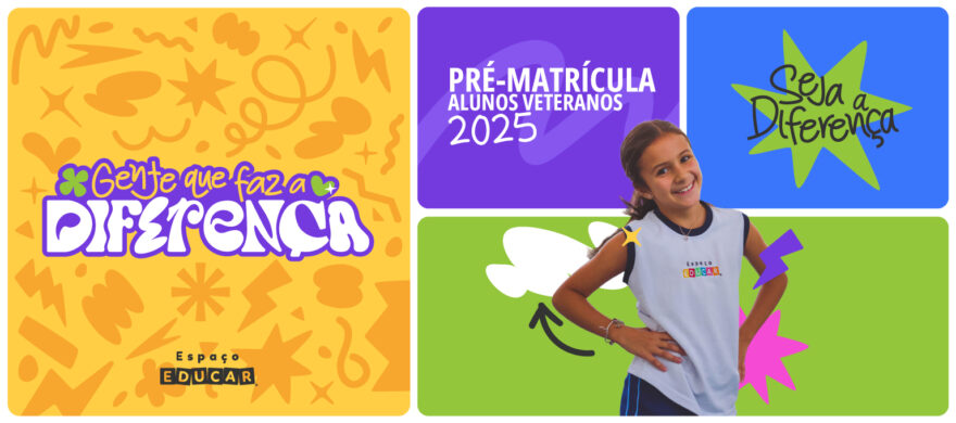Banner Pré-matrícula 2025 – Escola Espaço Educar